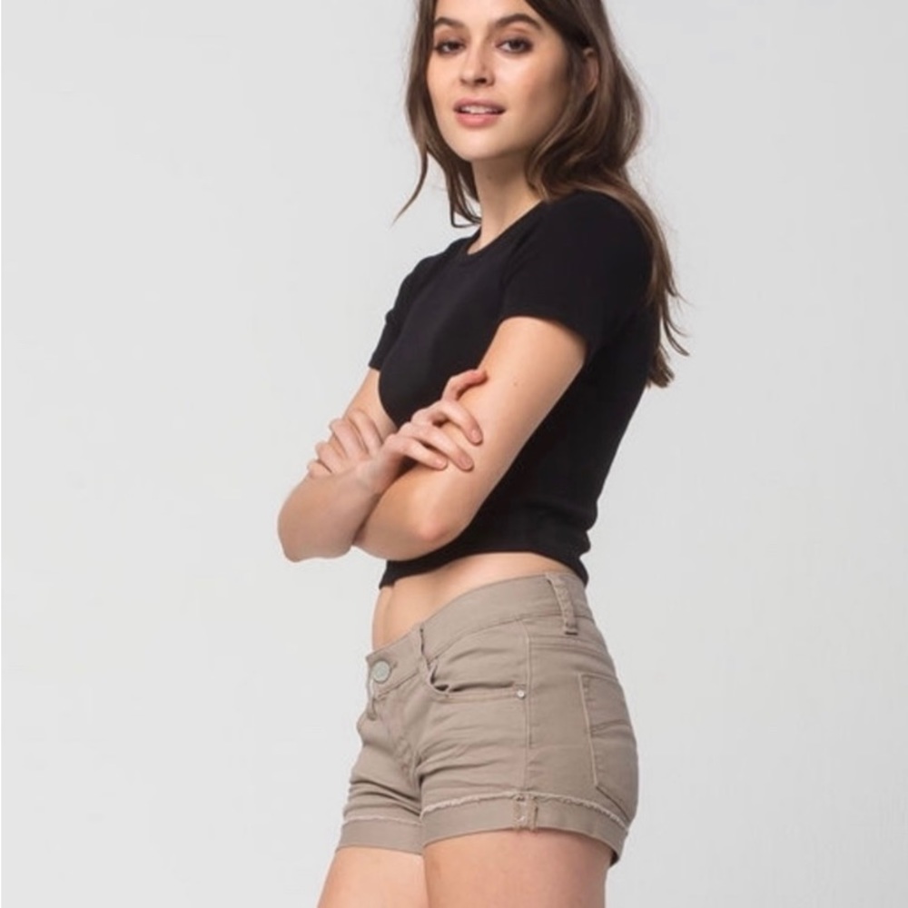 RSQ Tan Denim Shorts